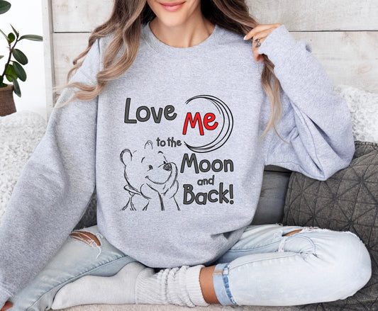 Winnie the Pooh Love Me Sweatshirt (Red)