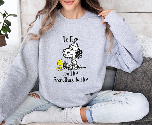 It's Fine Snoopy Sweatshirt